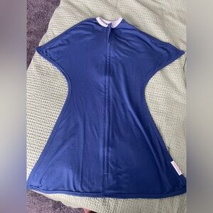 Sleeping Baby Classic Zipadee Zip Swaddle Transition Navy Small 4-8 Months